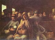 Honore Daumier Wagen dritter Klasse oil painting